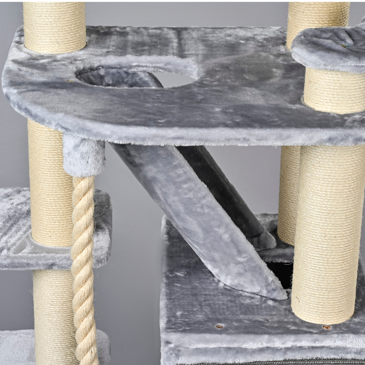 Cat Tree Cat Penthouse Plus (Light Grey)