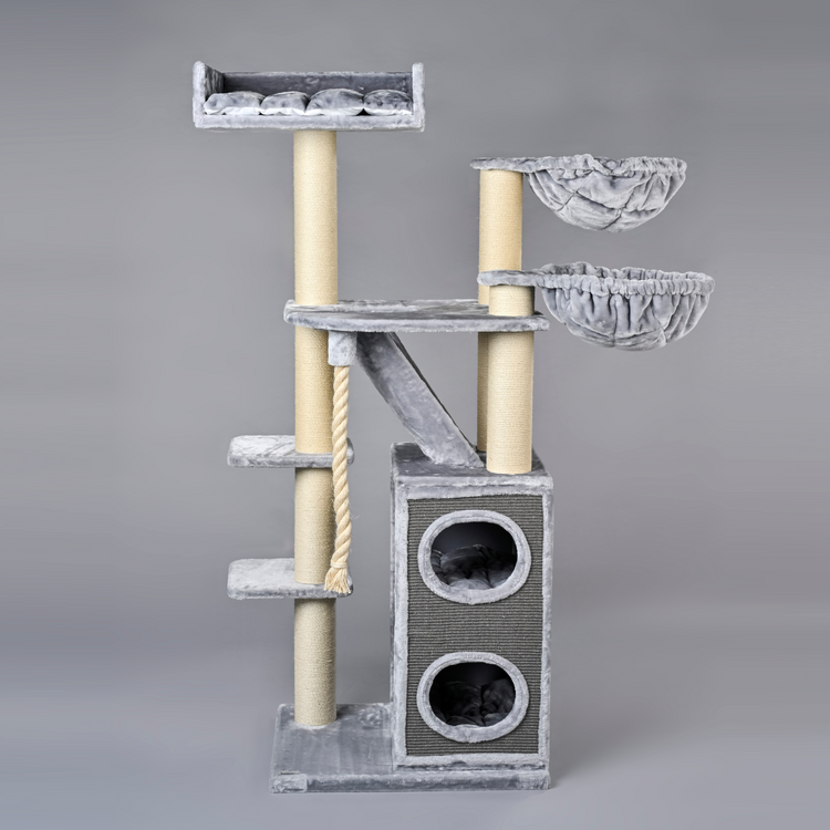 Cat Tree Cat Penthouse Plus (Light Grey)