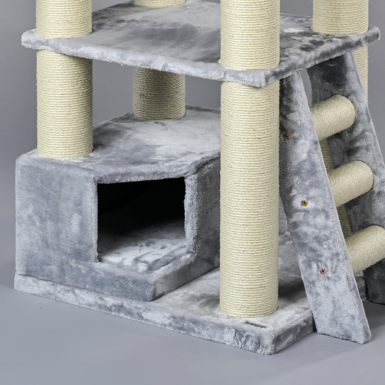 Cat Tree Corner Coon (Light Grey)