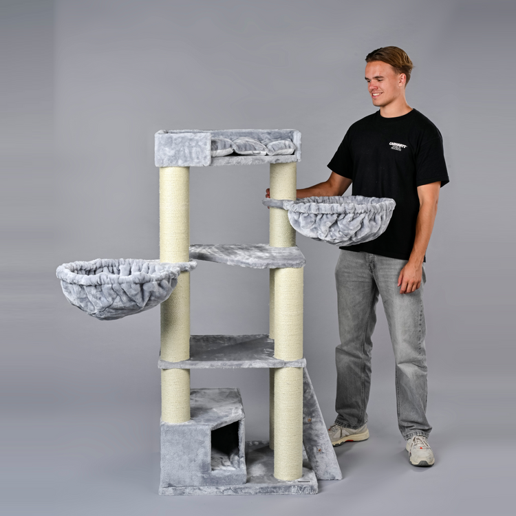 Cat Tree Corner Coon (Light Grey)