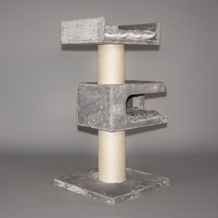 Cat Scratcher Maine Coon Lounge Retreat (Light Grey)