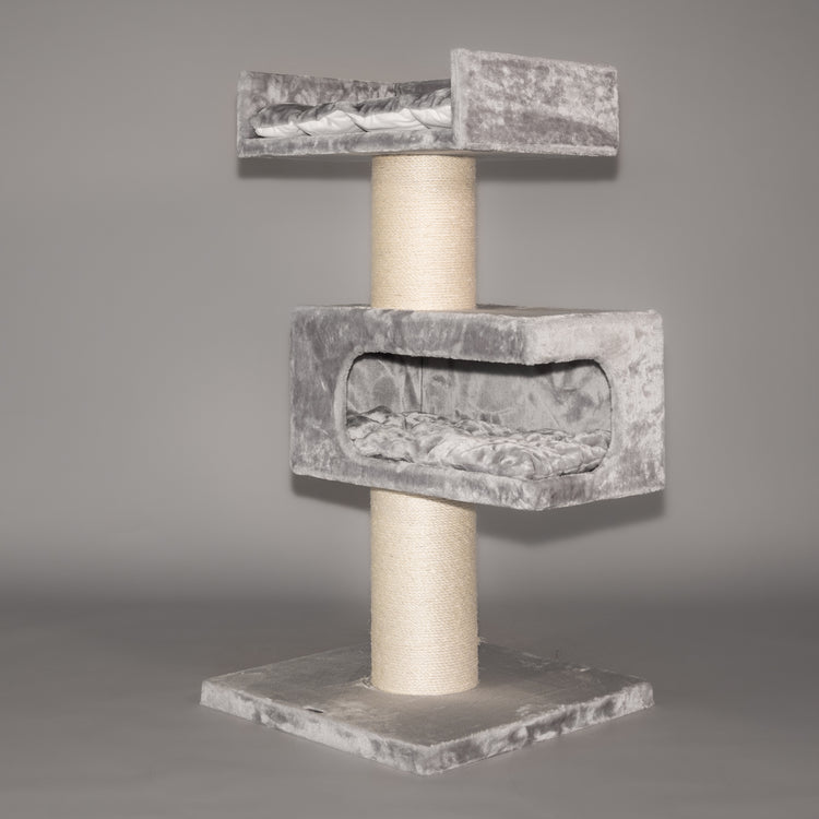 Cat Scratcher Maine Coon Lounge Retreat (Light Grey)