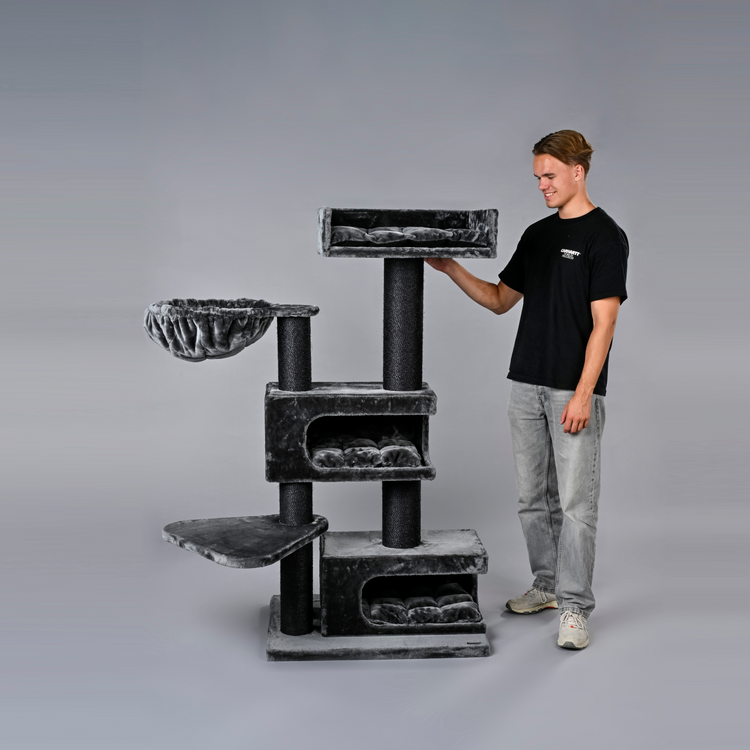 Cat Tree Norwegian Cat Retreat Blackline (Dark Grey)
