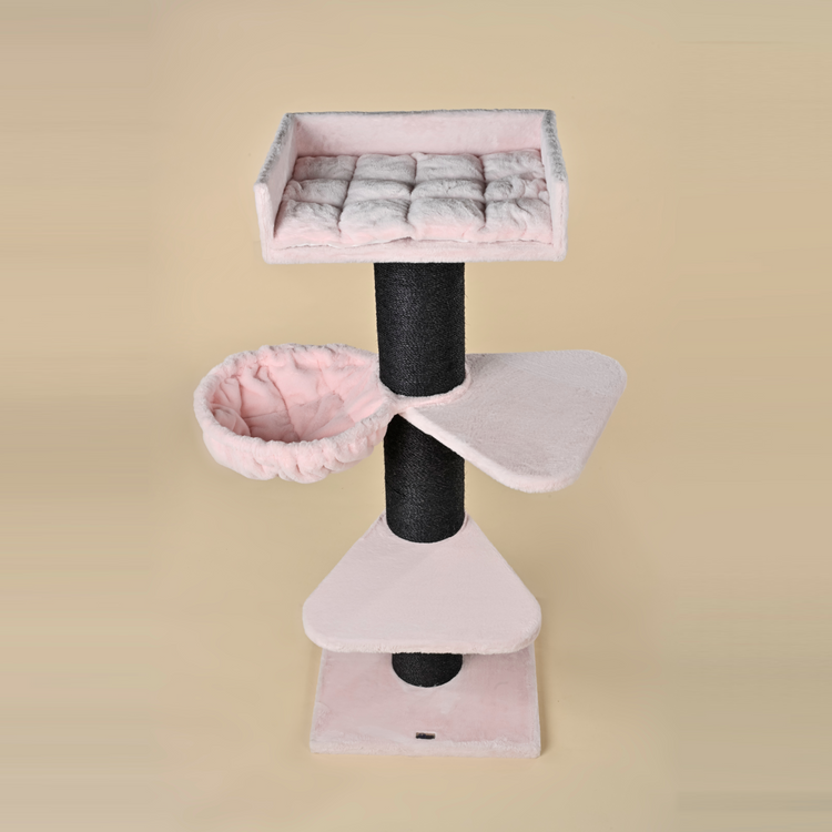 Cat Tree Royalty Blackline Plus (Pink Teddy)
