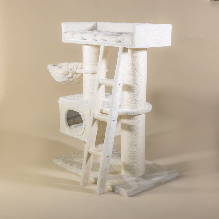 Krabpaal Siberian Cat Castle (Cream)