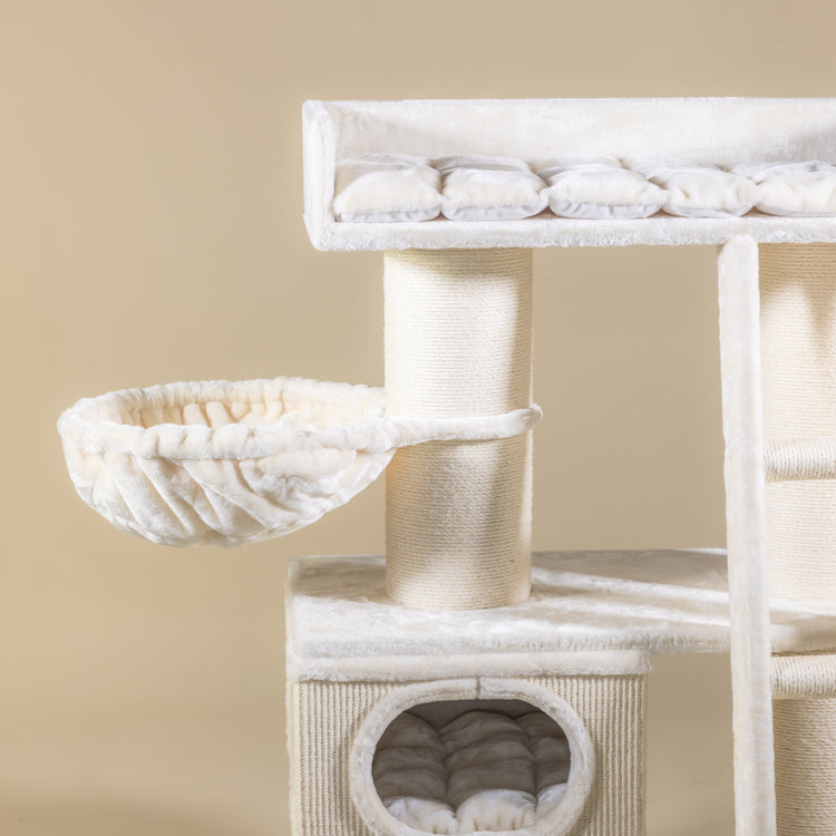 Krabpaal Siberian Cat Castle (Cream)