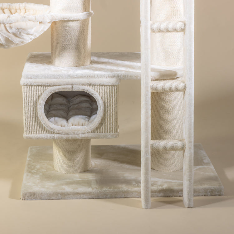Krabpaal Siberian Cat Castle (Cream)