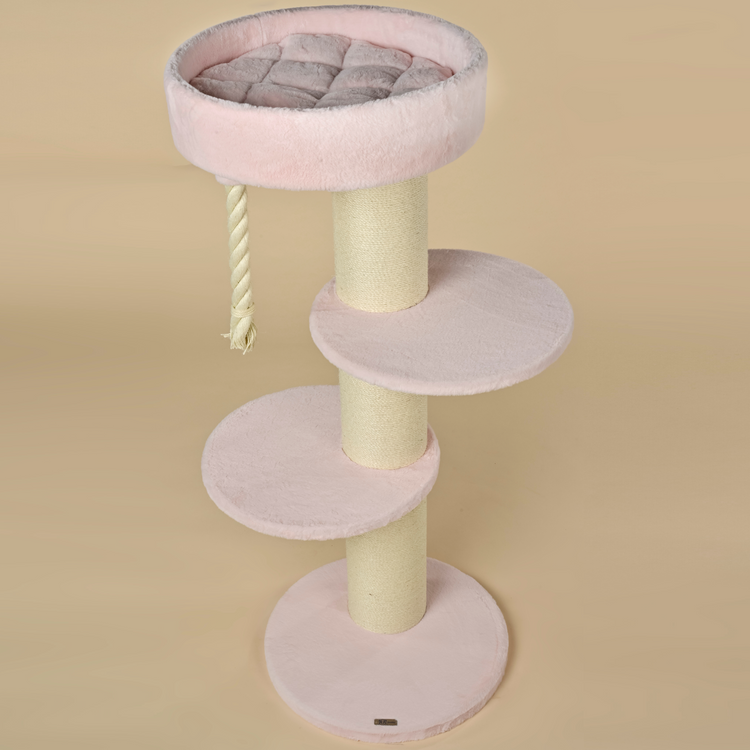 Cat Tree Maine Coon Sleeper (Pink Teddy)