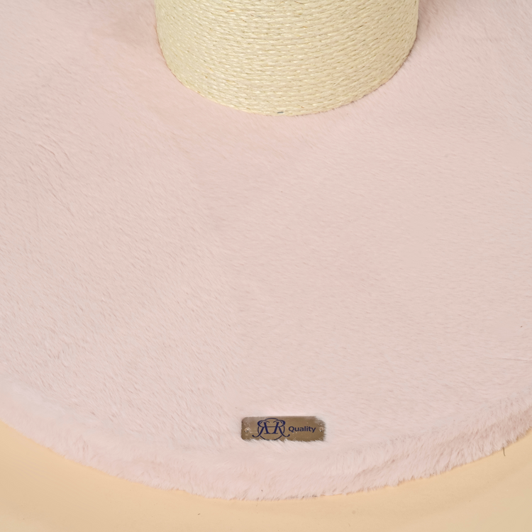 Cat Tree Maine Coon Sleeper de Luxe (Pink Teddy)