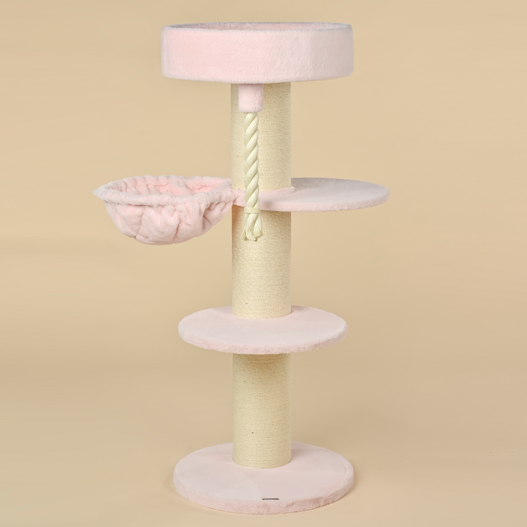 Cat Tree Maine Coon Sleeper Plus (Pink Teddy)