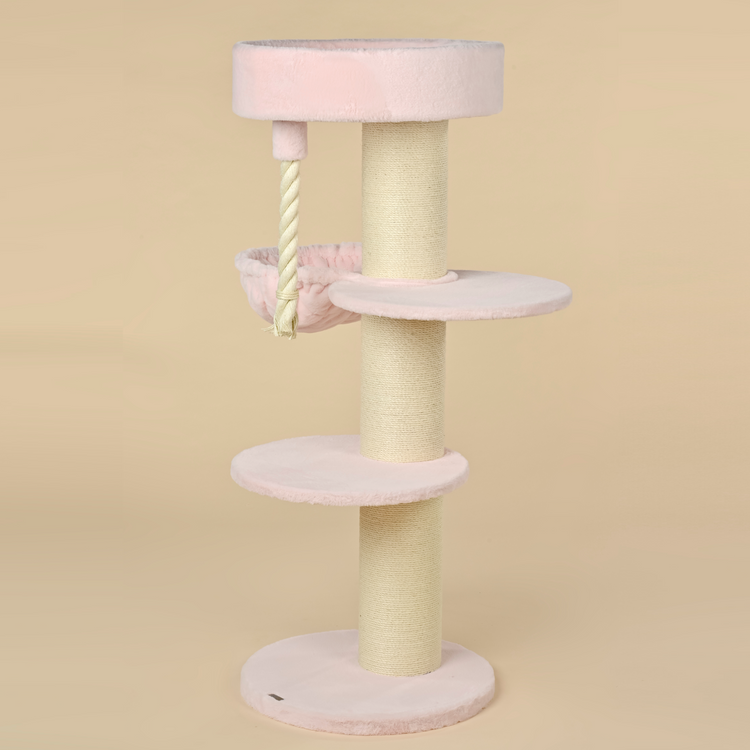 Cat Tree Maine Coon Sleeper Plus (Pink Teddy)