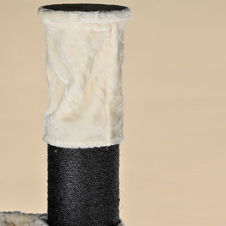 Cat Tree Maine Coon Tower Blackline (Cream) 225-245 cm