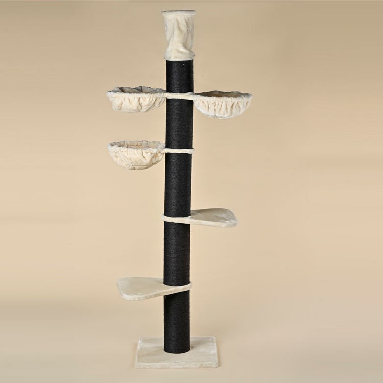 Cat Tree Maine Coon Tower Blackline (Cream) 265-285 cm