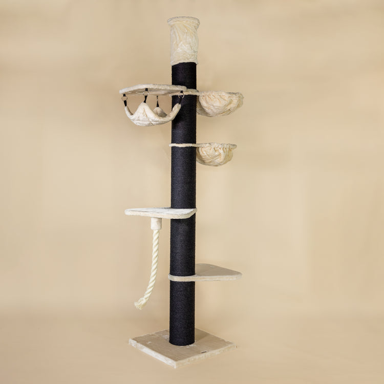 Cat Tree Maine Coon Tower Blackline Crown (Cream)