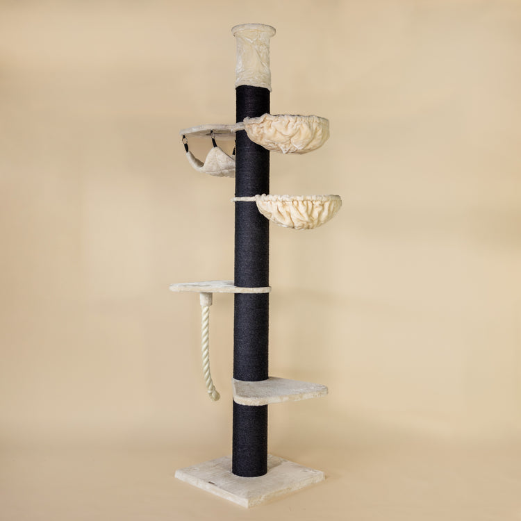 Cat Tree Maine Coon Tower Blackline Crown (Cream)