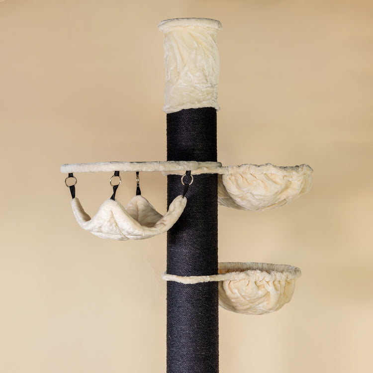 Cat Tree Maine Coon Tower Blackline Crown (Cream)