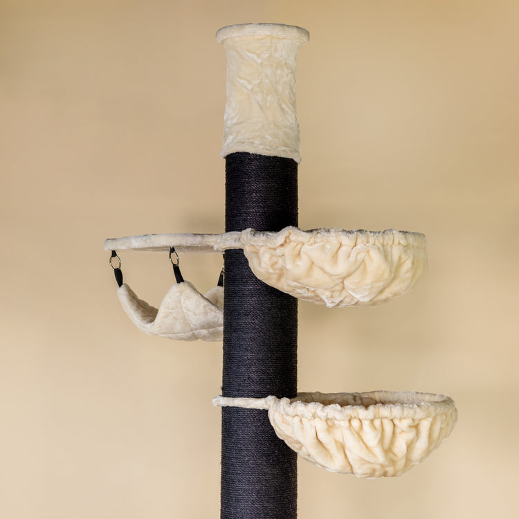 Cat Tree Maine Coon Tower Blackline Crown (Cream)