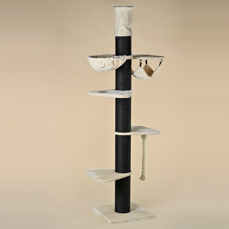 Cat Tree Maine Coon Tower Blackline Crown (Cream)
