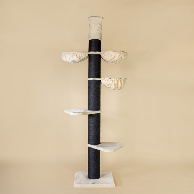 Cat Tree Maine Coon Tower Blackline Plus (Cream) 275-295 cm