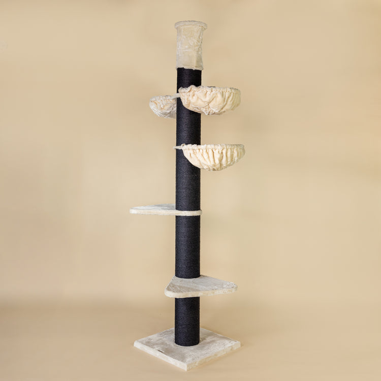 Cat Tree Maine Coon Tower Blackline Plus (Cream) 255-275 cm