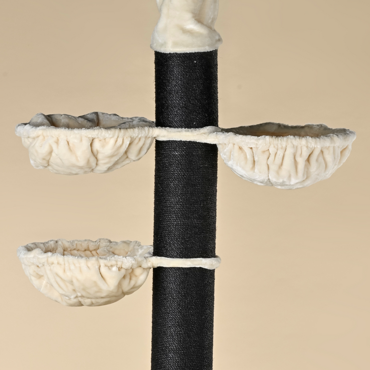 Cat Tree Maine Coon Tower Blackline Plus (Cream) 275-295 cm