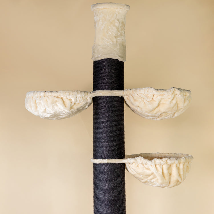 Cat Tree Maine Coon Tower Blackline Plus (Cream) 255-275 cm