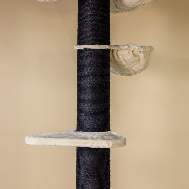 Cat Tree Maine Coon Tower Blackline Plus (Cream) 275-295 cm