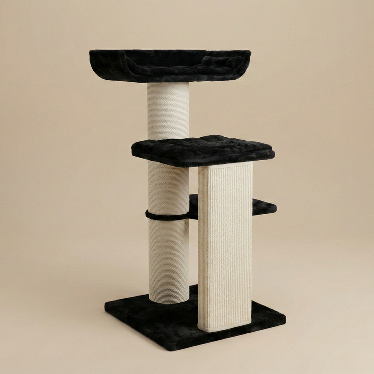 Cat Tree Maine Coon Throne (Black Teddy)
