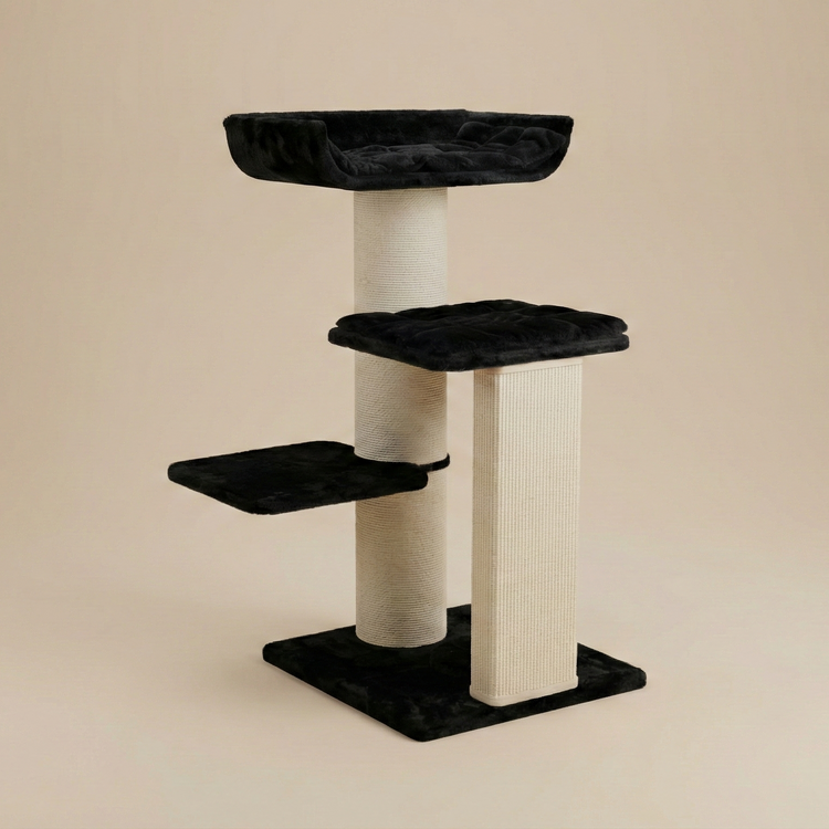Cat Tree Maine Coon Throne (Black Teddy)
