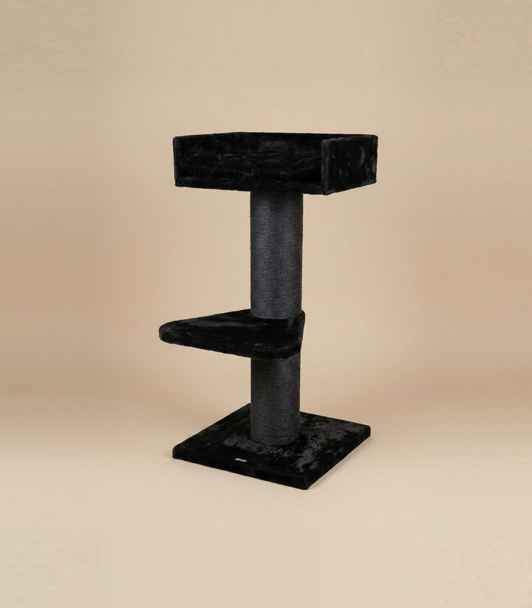 Cat Tree Maine Coon Lounge Blackline (Black Teddy)