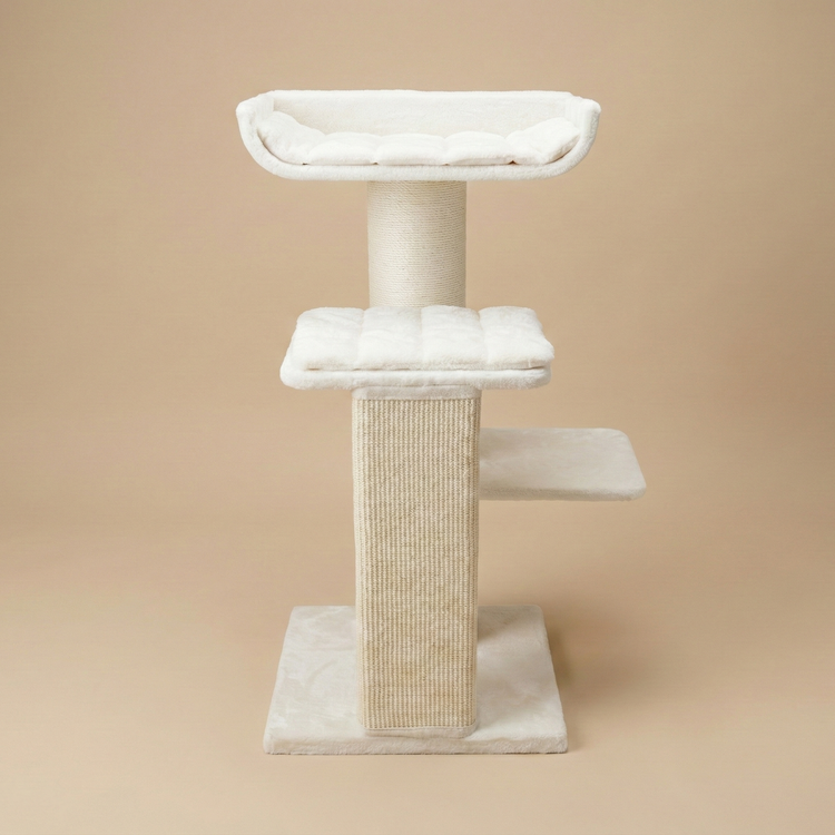 Cat Tree Maine Coon Throne (Beige Teddy)