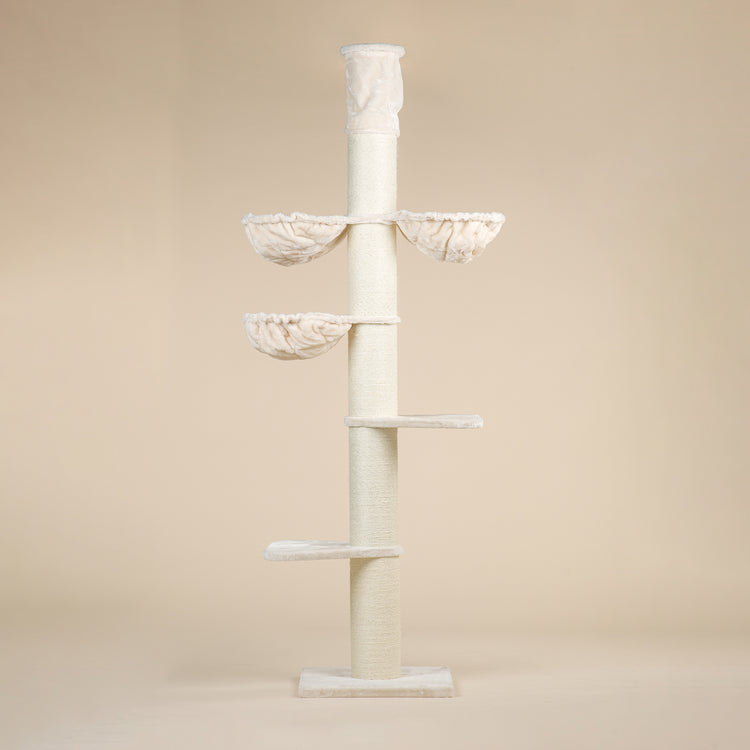 Cat Tree Maine Coon Tower Plus (Cream) 225-245 cm