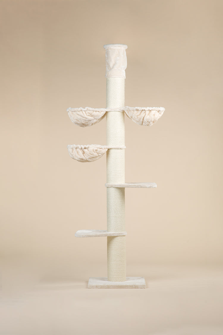 Cat Tree Maine Coon Tower Plus (Cream) 225-245 cm