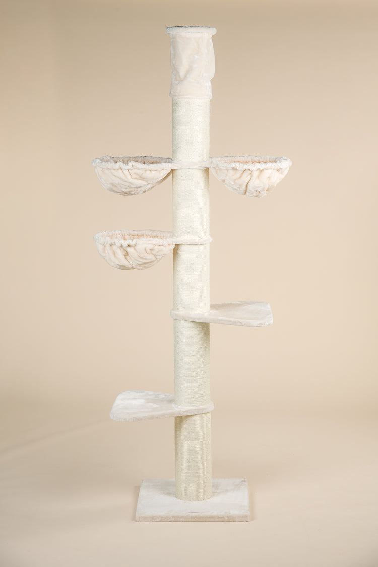 Cat Tree Maine Coon Tower Plus (Cream) 225-245 cm