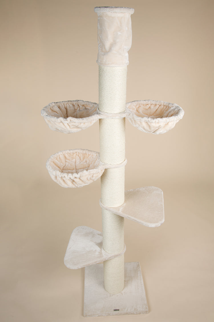 Cat Tree Maine Coon Tower Plus (Cream) 225-245 cm
