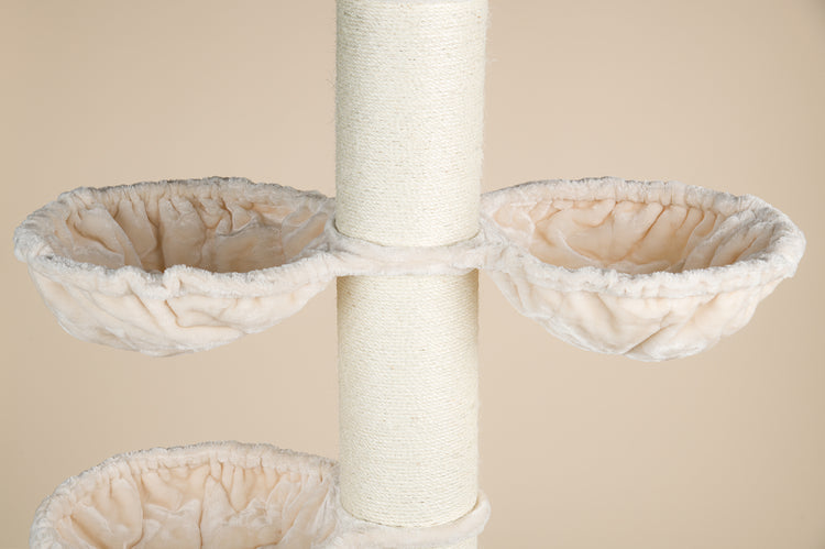 Cat Tree Maine Coon Tower Plus (Cream) 225-245 cm