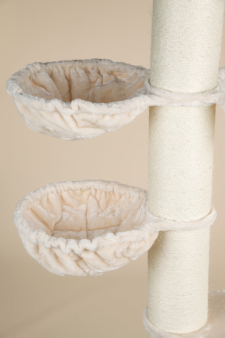 Cat Tree Maine Coon Tower Plus (Cream) 225-245 cm