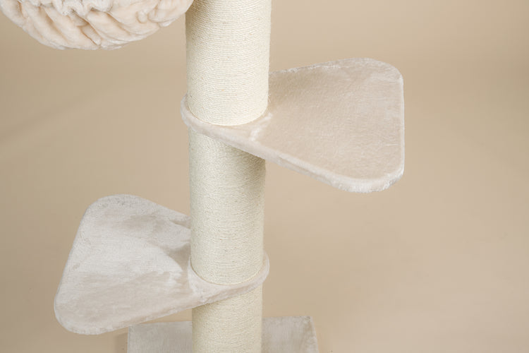 Cat Tree Maine Coon Tower Plus (Cream) 225-245 cm