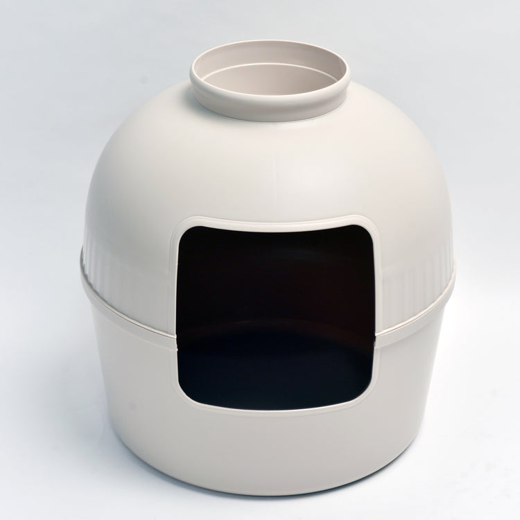 Litter Box Flower XXL, Hidden Cat Toilet (Cappuccino Cream)