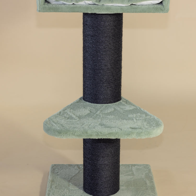 Maine Coon Lounge Blackline Cat Tree (Pistachio Teddy)