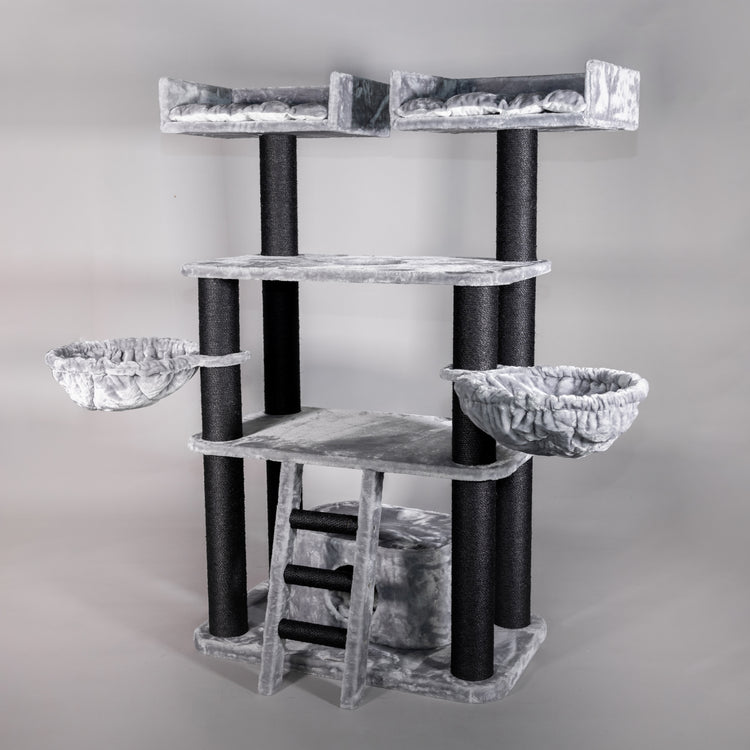 Cat Tree for Large Breeds - Panther XXL Blackline (Light Grey)