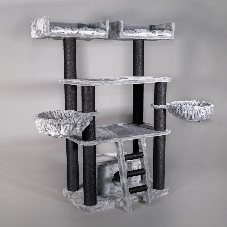 Cat Tree for Large Breeds - Panther XXL Blackline (Light Grey)
