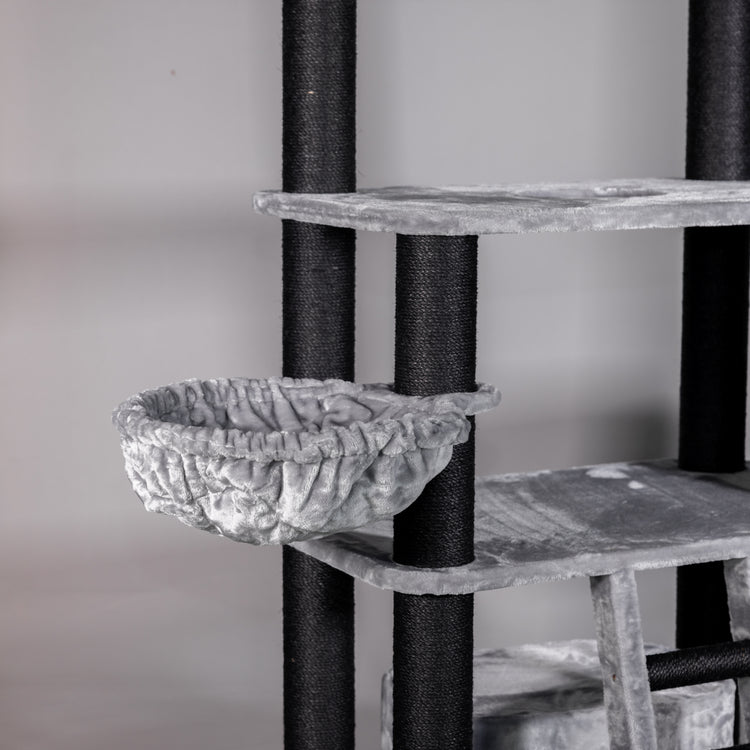 Cat Tree for Large Breeds - Panther XXL Blackline (Light Grey)