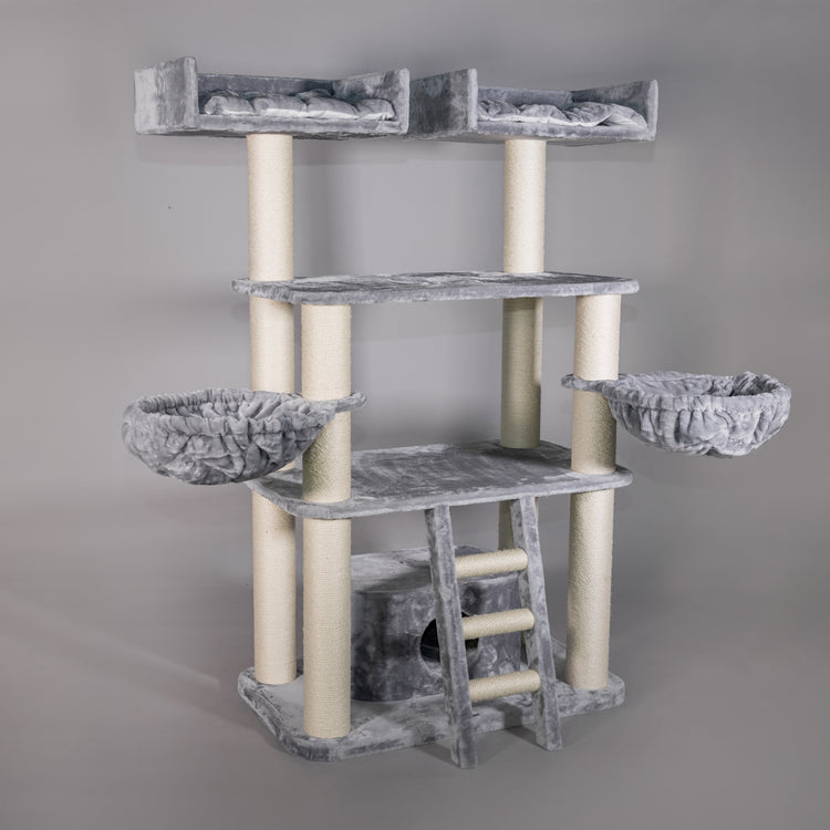 Cat Tree for Large Breeds - Panther XXL (Light Grey)