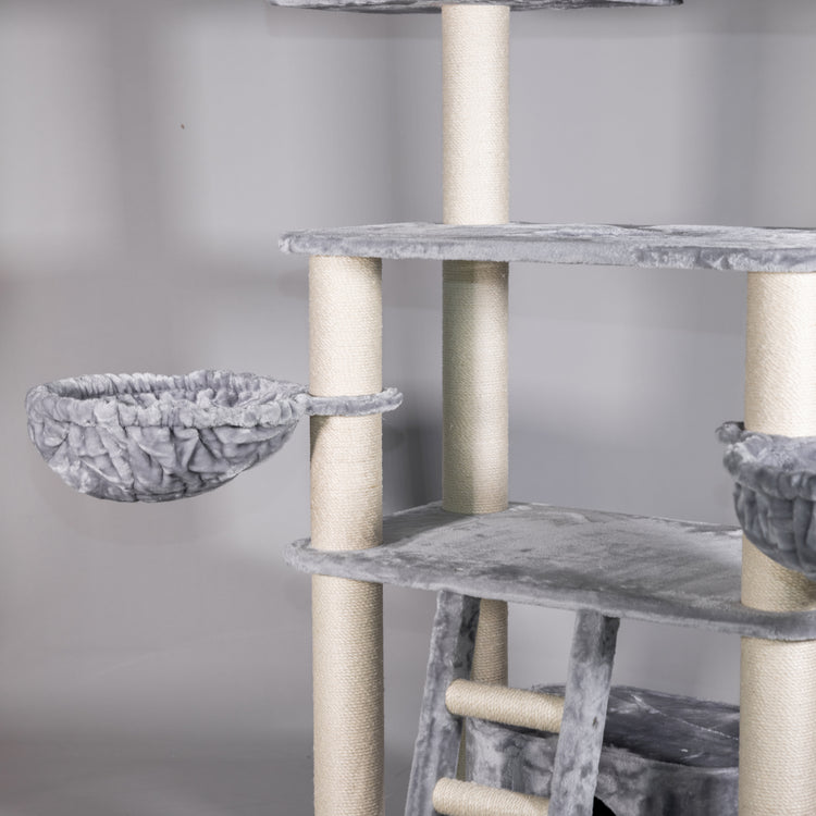 Cat Tree for Large Breeds - Panther XXL (Light Grey)
