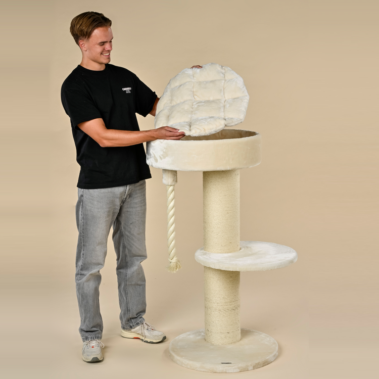 Cat Tree Maine Coon Lounge Sleeper (Cream)