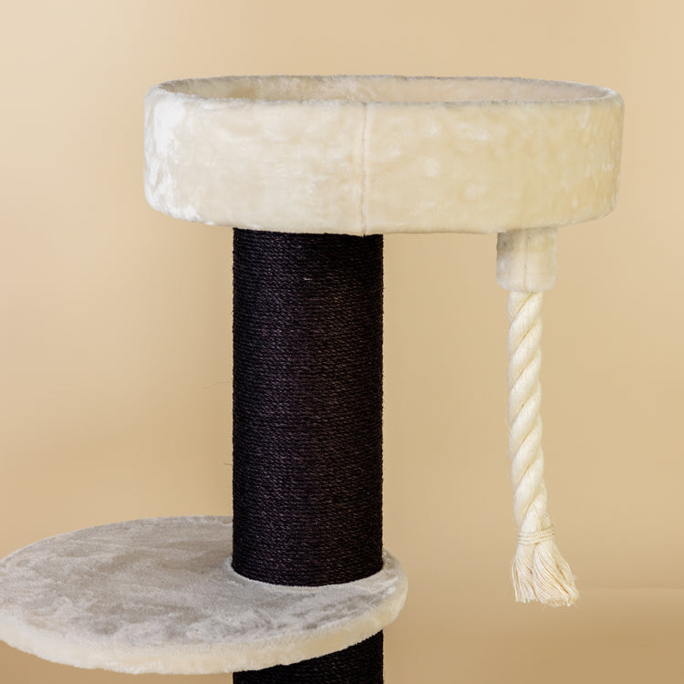 Cat Tree Maine Coon Lounge Sleeper Blackline (Cream)