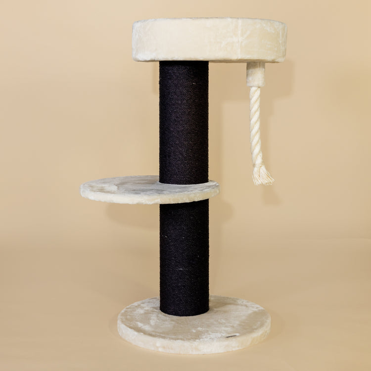 Cat Tree Maine Coon Lounge Sleeper Blackline (Cream)