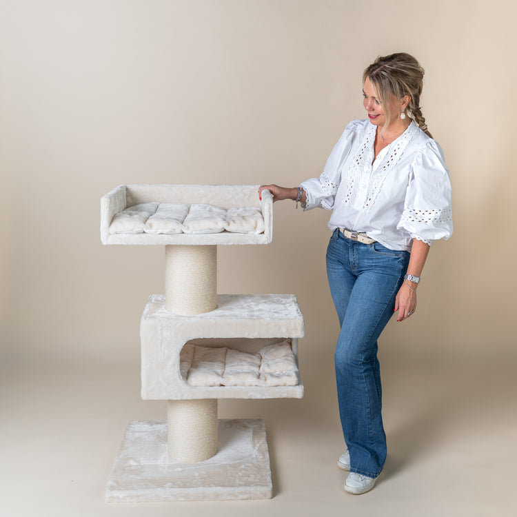 Cat Scratcher Maine Coon Lounge Retreat (Beige)