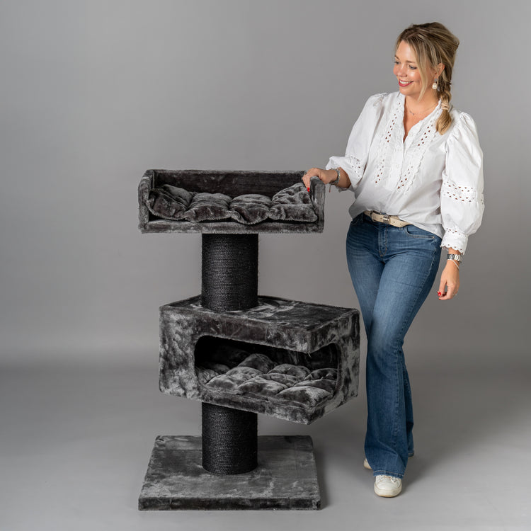 Cat Scratcher Maine Coon Lounge Retreat Blackline (Dark Grey)